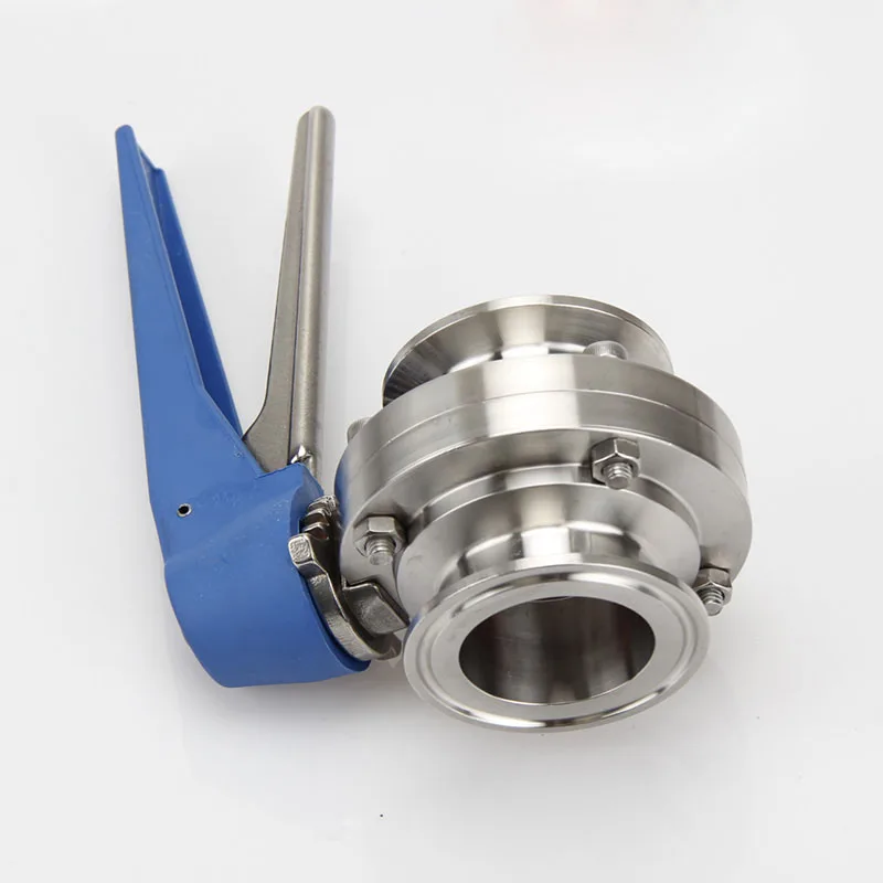 

38mm SS304 Stainless Steel Sanitary Butterfly Valve Fit 1.5" Tri Clamp Homebrew with Squeeze Trigger