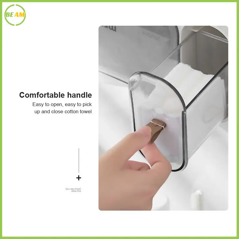 

Держатель для туалетной бумаги, водонепроницаемый настенный пыленепроницаемый контейнер для туалетной бумаги, прозрачный контейнер для хранения туалетной бумаги, ванной комнаты