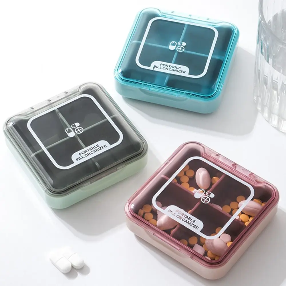 

Multi Grids Travel Pill Case Dustproof Durable Mini Medicine Box Sealed Against Moisture Eco-Friendly Pill Container Organizer