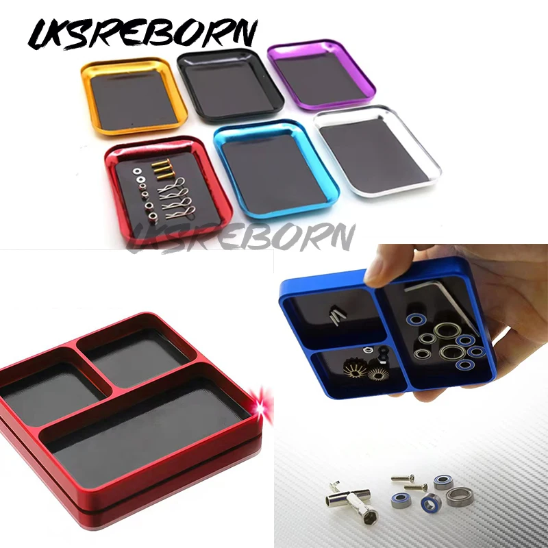 

RC Car Tool Screw Tray Plate With Magnet For TRX-4 SCX10 HSP 94111 94123 WLtoys 144001 TAMIYA TT02 ARRMA KRATON TYPHON YIKONG