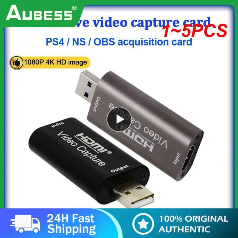 

1 ~ 5 шт. плата захвата аудио и видео 4K 1080P HDMI-совместимая с USB 3,0 запись к DSLR видеокамере Экшн-камера для игр потоковой трансляции