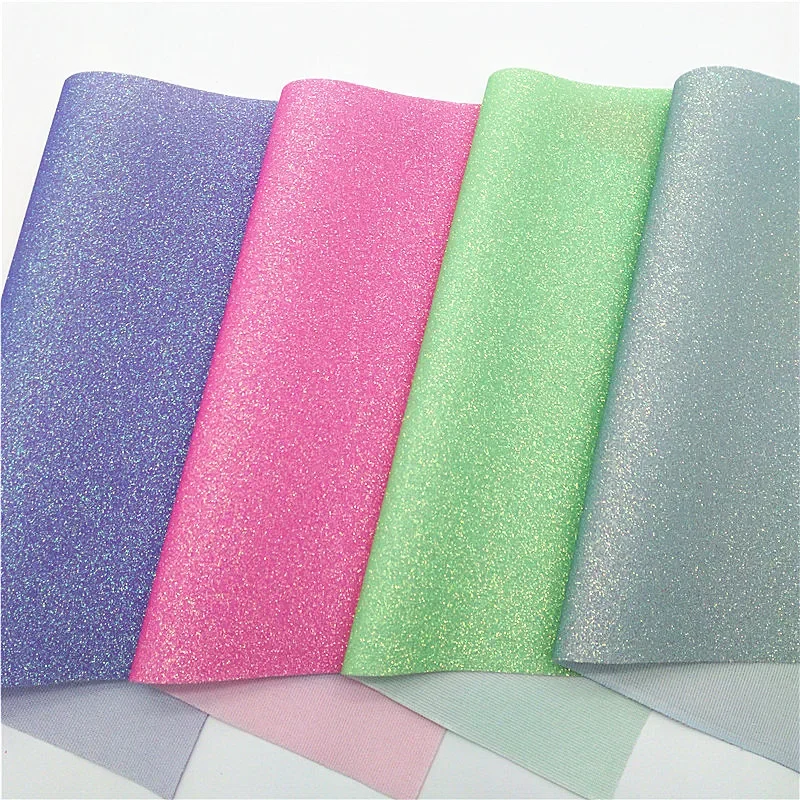 Неоновые тонкие блестящие кожаные тканевые листы с стрейчевой подложкой