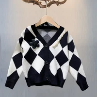 Cardigan for Girls Vest Preppy School Uniform Teens Sweaters Outwear Kids Baby Clothes Tops Children Costume 4 6 8 9 10 12 Years
