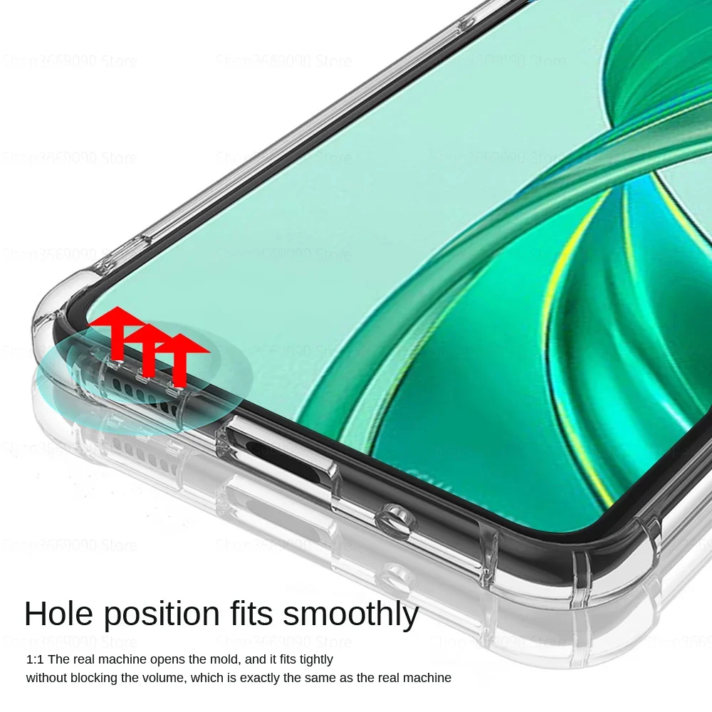 Прозрачная защитная задняя панель для телефона Honor X8b мягкий силиконовый