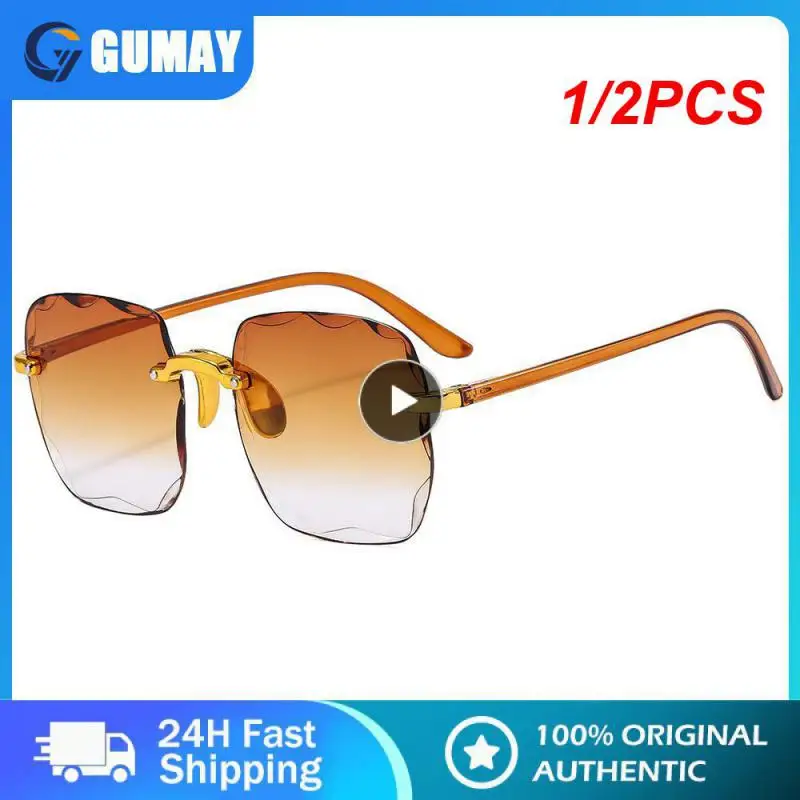 

1/2PCS Vintage Small Cat eye Frame Sunglasses For Women Men Retro Brand Designer Women Sun Glasses Square Eyewear UV400