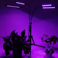 4 head led grow light with stand redblue full spectrum greenhouse veg commercial ir dimmable brightness led plant lamp