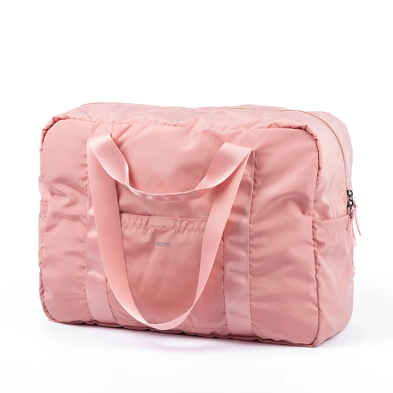 Simple and Portable Folding Bag Women's Summer Large Capacity Leisure Short Business Trip Travel Portable Luggage Bag Can Cover