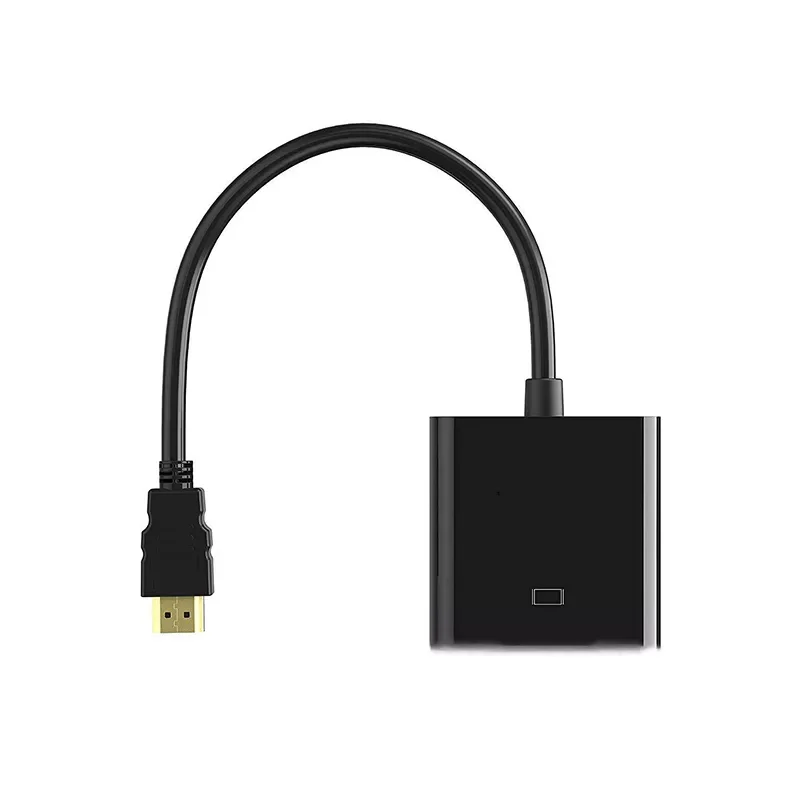 

to Analog HDMI-compatible Male to VGA Female Video Converter Adapter Cable 1080P HDTV Monitor for Laptop PC Projector
