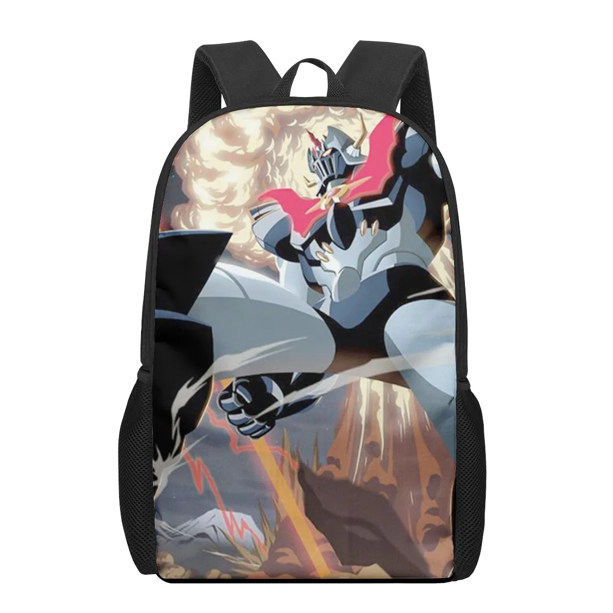 Japan Manga Mazinger School Bags For Boys 3D Print School Kids Bag Kindergarten Backpack Girls Child Bookbag Mochila Escolar