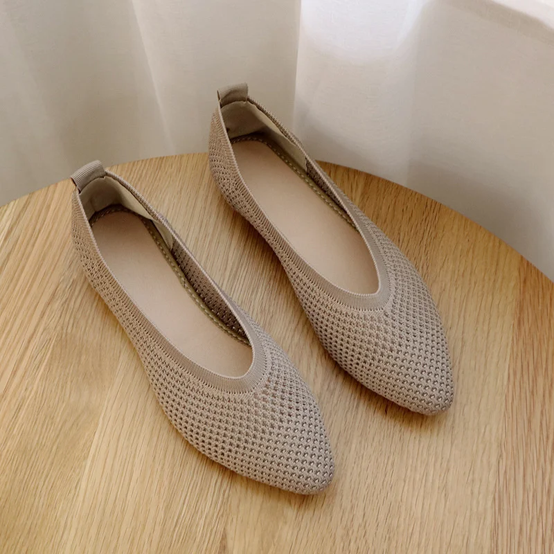 

Women Shoes 2023 Soft Bottom Hlow Out Shoes Women Mesh Square Toe Flat Shoes Women Breathle Casual Shoes Zapatos De Mujer