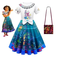 encanto mirabel madrigal costume louise long skirt girl princess dress carnival masquerade kids dolores cosplay party dress up