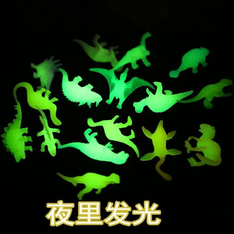 

16pcs/set Mini Luminous Jurassic Noctilucent Dinosaur Toys Glow In The Dark Dinosaurs Baby Boys Gift for Children Novelty Model