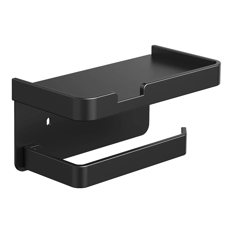 

Toilet Roll Holder Wall Mounted No Drill Toilet Roll Holders With Shelf Waterproof