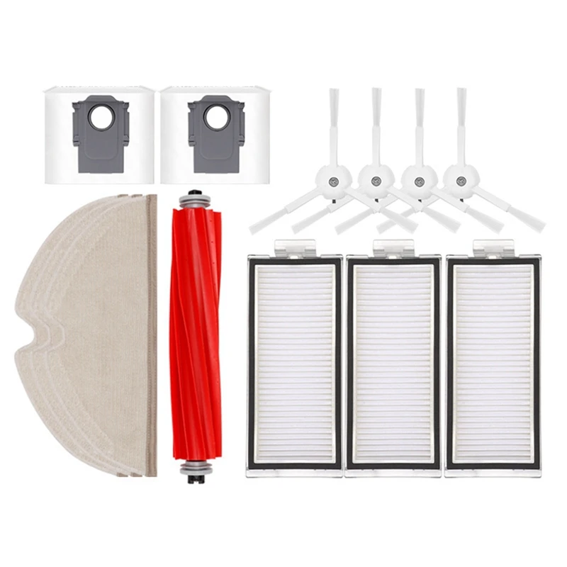 

Запчасти для робота-пылесоса Xiaomi Roborock Q7 Max Q7 Max + Q7 Plus T8, основная боковая щетка, фильтр НЕРА, мешок для швабры, пыли