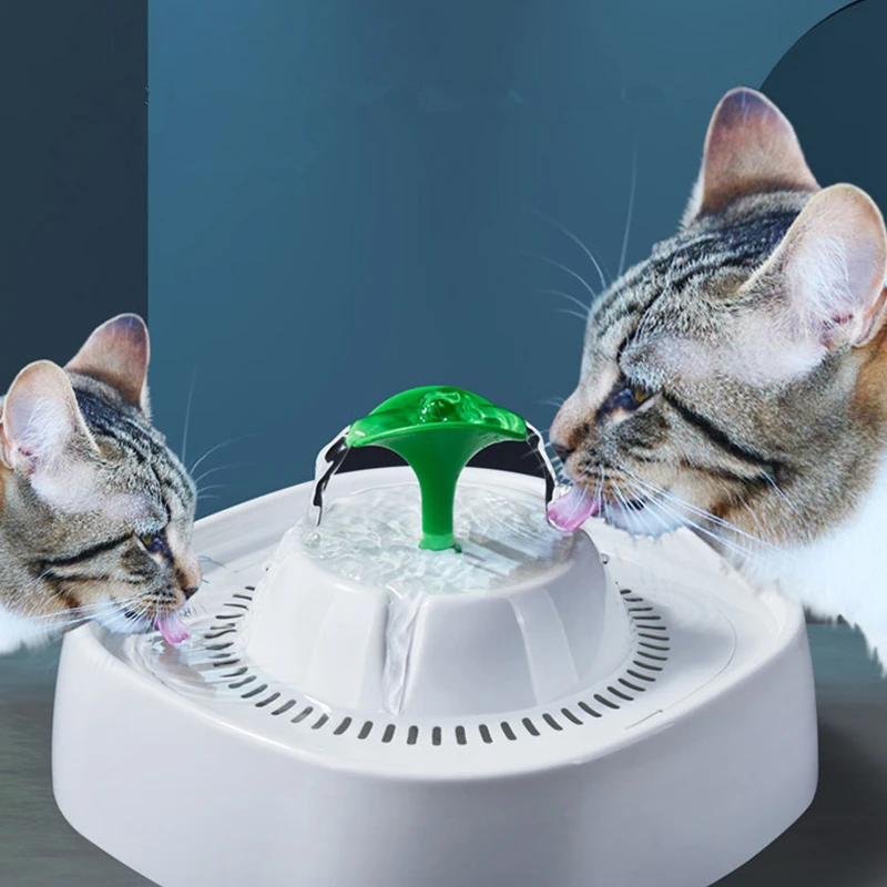 

Cat Water Dispenser 1.3L Capacity Tank Universal USB Double-layer Automatic Circulation Cat Drinking Water Artifact Pet Supplies