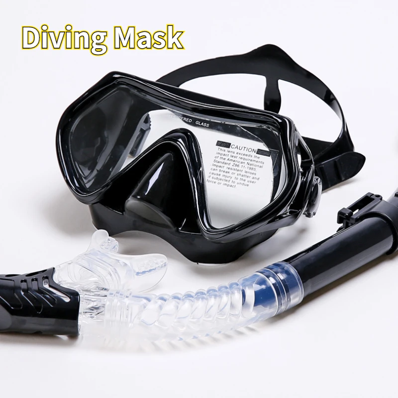 

Professional Snorkel Mask Underwater Diving Masks Set Silicone Anti-Fog Goggles Glasses for Adult Swimming Pool Equipment