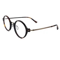 handcrafted light weight round exquisite hinge optical frame custom photochromic myopia reading glasses prescription lens
