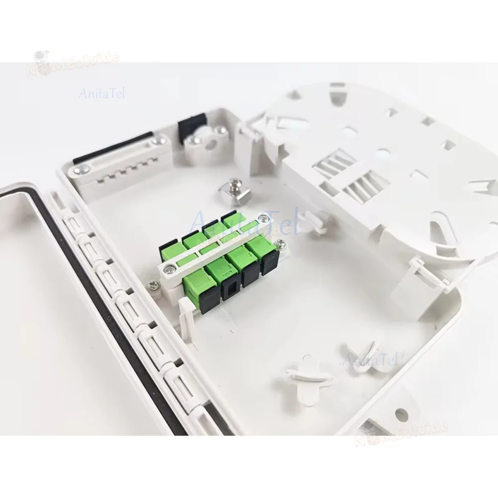 Фото 4-портовый оптический распределительный ящик FTTH Core, 4-портовый оптический распределитель FTTX Волоконно-оптический сплиттер №2