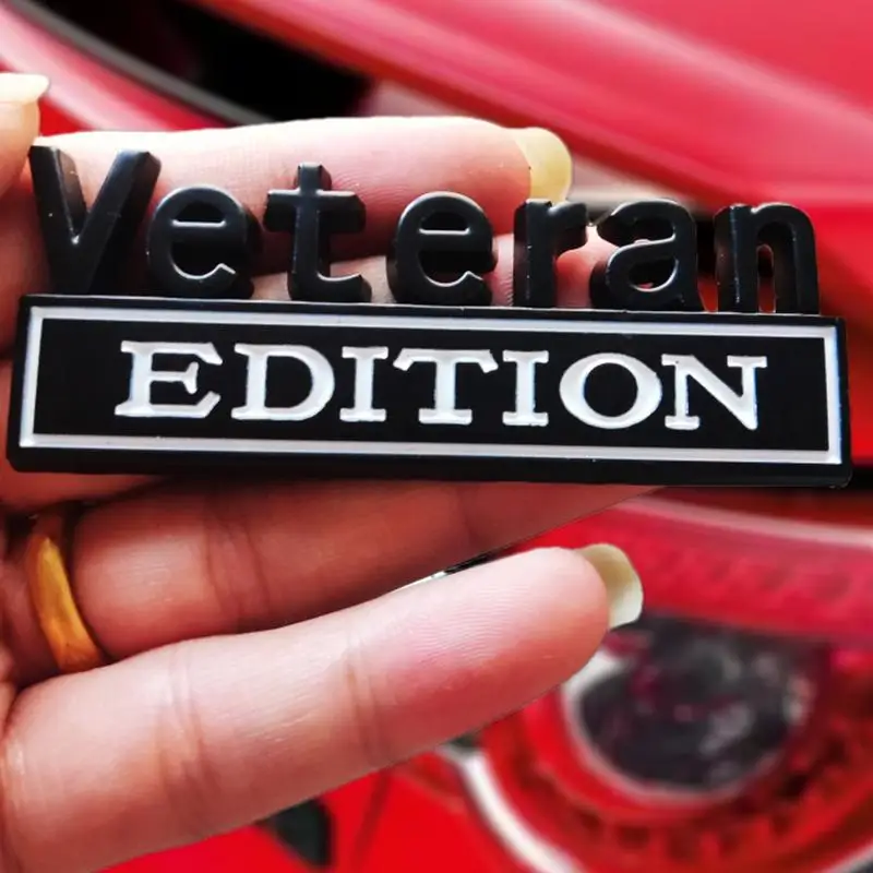 Автомобиль 3D металлический Veteran Edition логотип солдата автомобиль задний багажник
