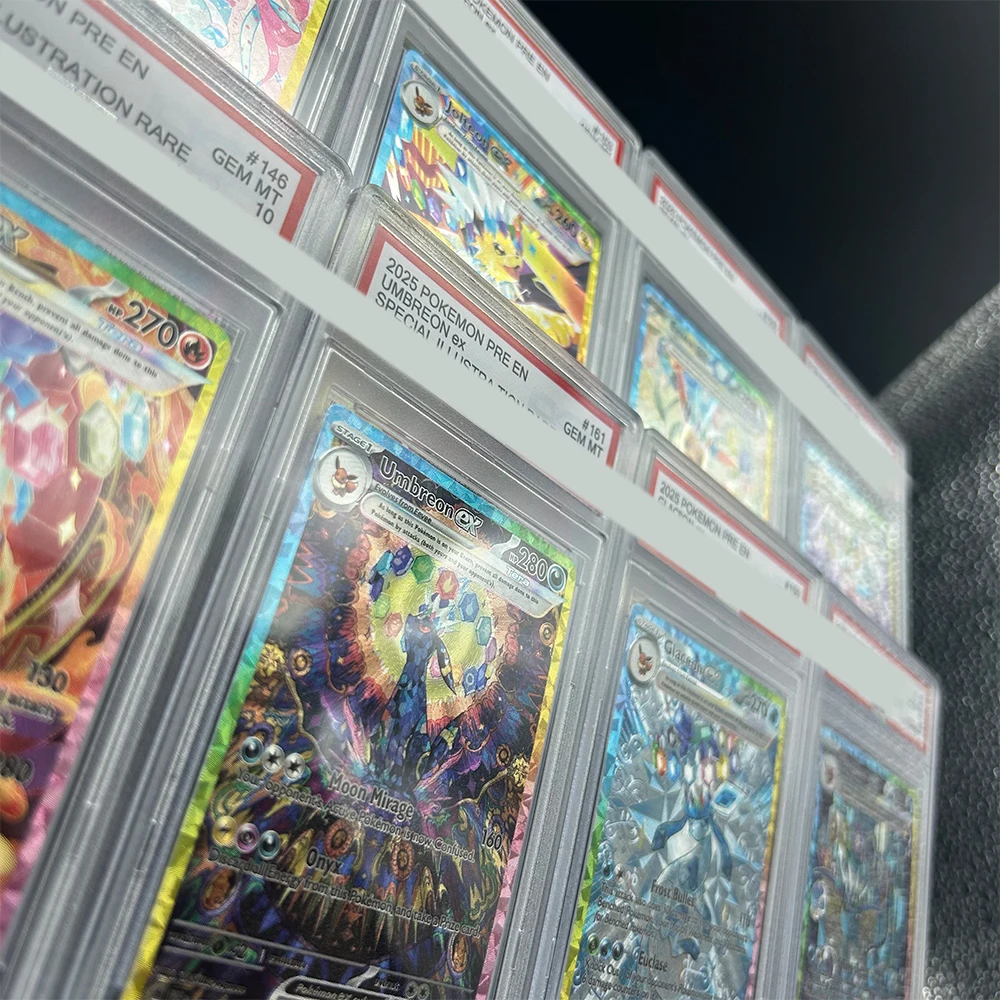 2025 PRE EN Umbreon Ex Специальная иллюстрация Редкая коллекционная карта DIY Proxy PTCG с градацией # Голографическая этикетка с картами GEM MT 161 (art.: 3920d458b365e) - 3920d458b365e