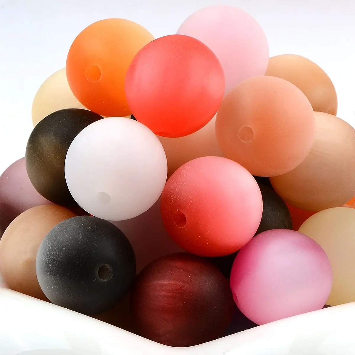 8 шт. 1 6 см разные цвета круглые матовые кошачьи глаза акриловые бусины для