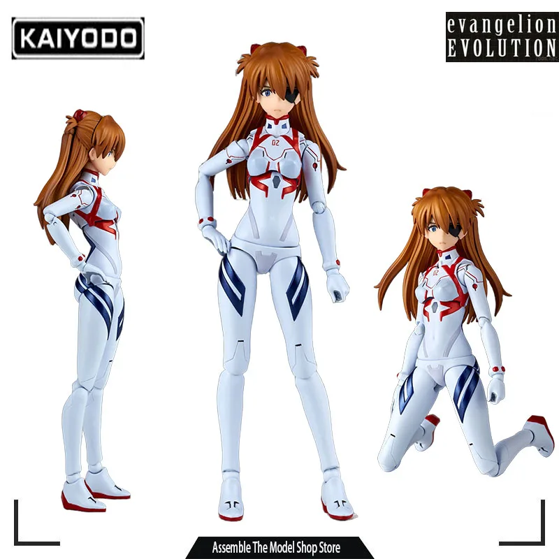 

Kaiyodo Original Model Kit EVA EVOLUTION Asuka Langley Soryu Anime Action Figure Assembly Model Toy Collectible Gifts for Boys