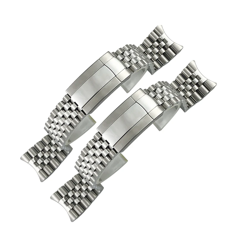 

21mm 904L Solid Stainless Steel Watch Band Fit for Rolex Strap 41mm oyster perpetual Datejust Silver Luxury brand Watchband