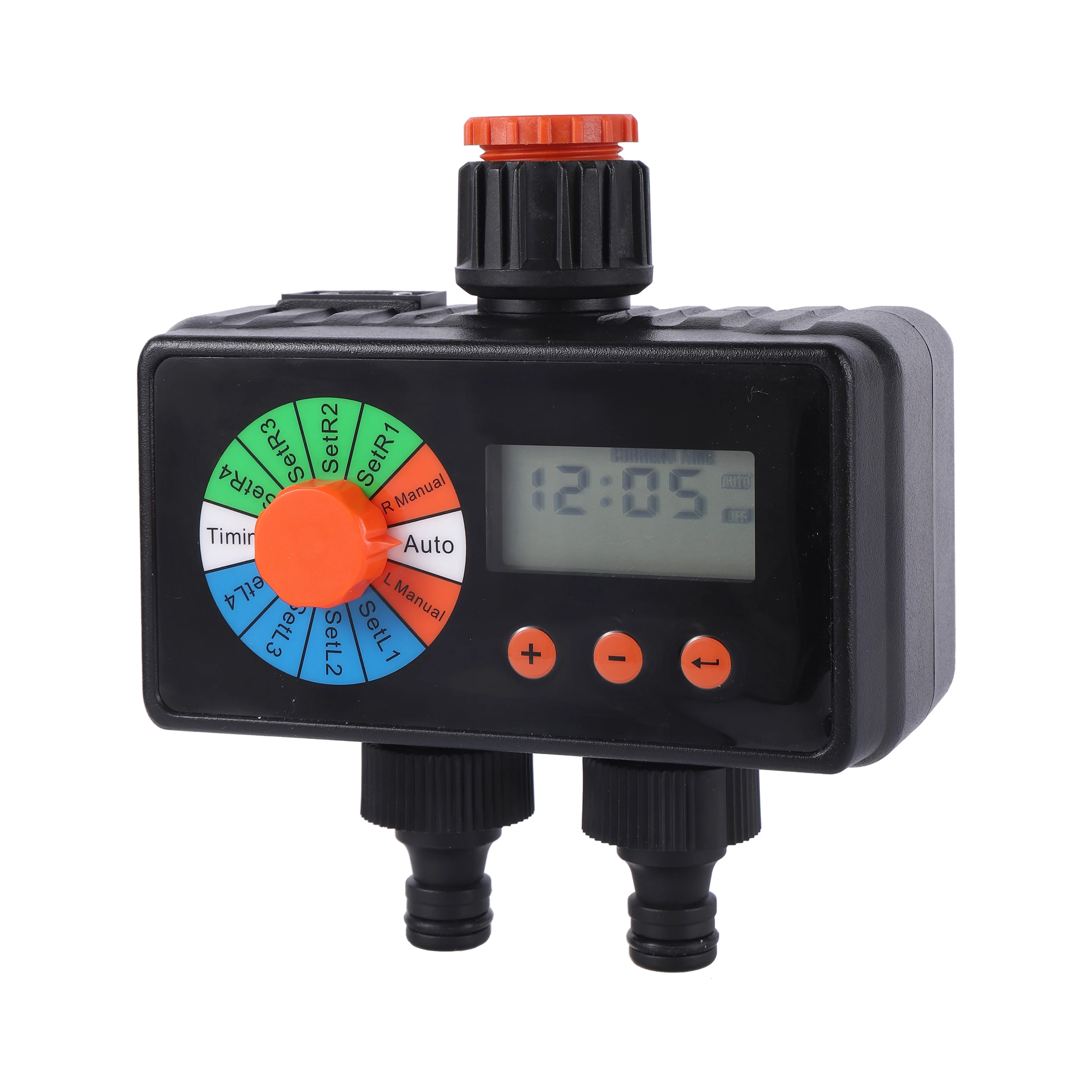 Intelligent Two Outlet Rain Sensor Water Timer Garden Irrigation Automatic Electronic Watering Controller