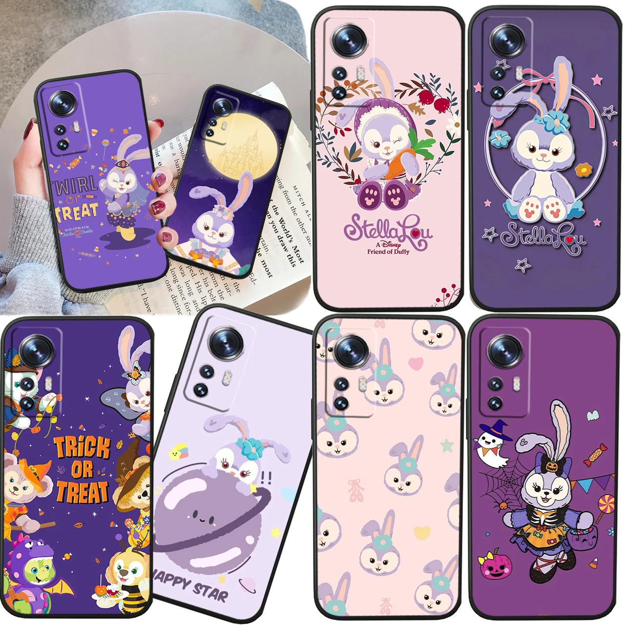 

Disney Star Dello Linna Belle For Xiaomi Mi 13 12T 11X 10T Note 10 Ultra Pro Lite 5G Soft Silicone Black Phone Case