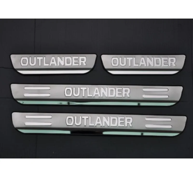 

For Mitsubishi Outlander 2013-2019 High-quality Stainless Steel Door Sill Scuff Plate And Rear Window Sill Protection Plate H
