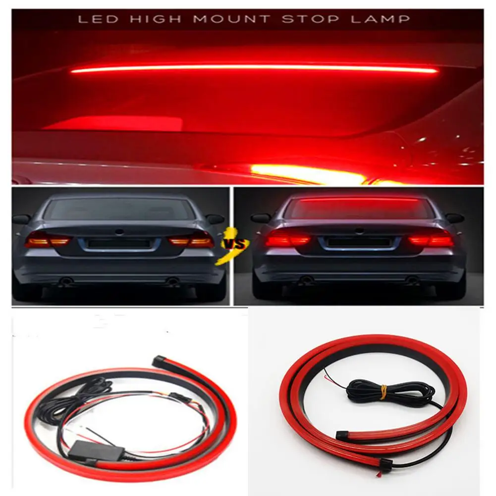 

[ Ready Stock ] LED Strip Lights Dc 12v High Brightness High Mount Brake Lamp 90cm Soft Auxiliary Light Waterproof Parts