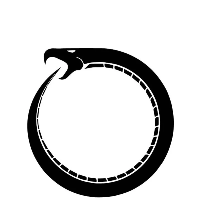 

Hot Funny Extraordinary Snake Circular Pattern Vinyl Car Stickers Decals Motorcycl Decals PVC 15CM*15CM