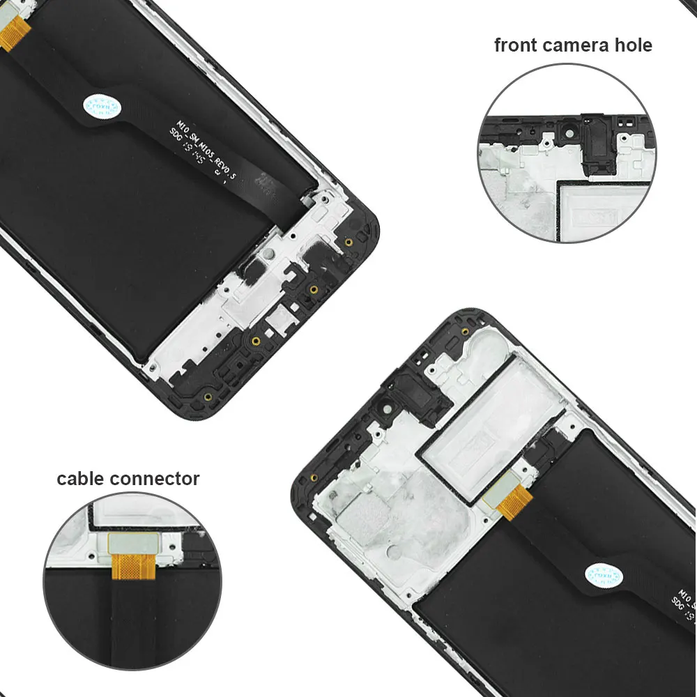 Фото Новый ЖК-дисплей для Samsung Galaxy A10, сенсорный экран в сборе, замена дисплея для Samsung A10 A105 с рамкой №5