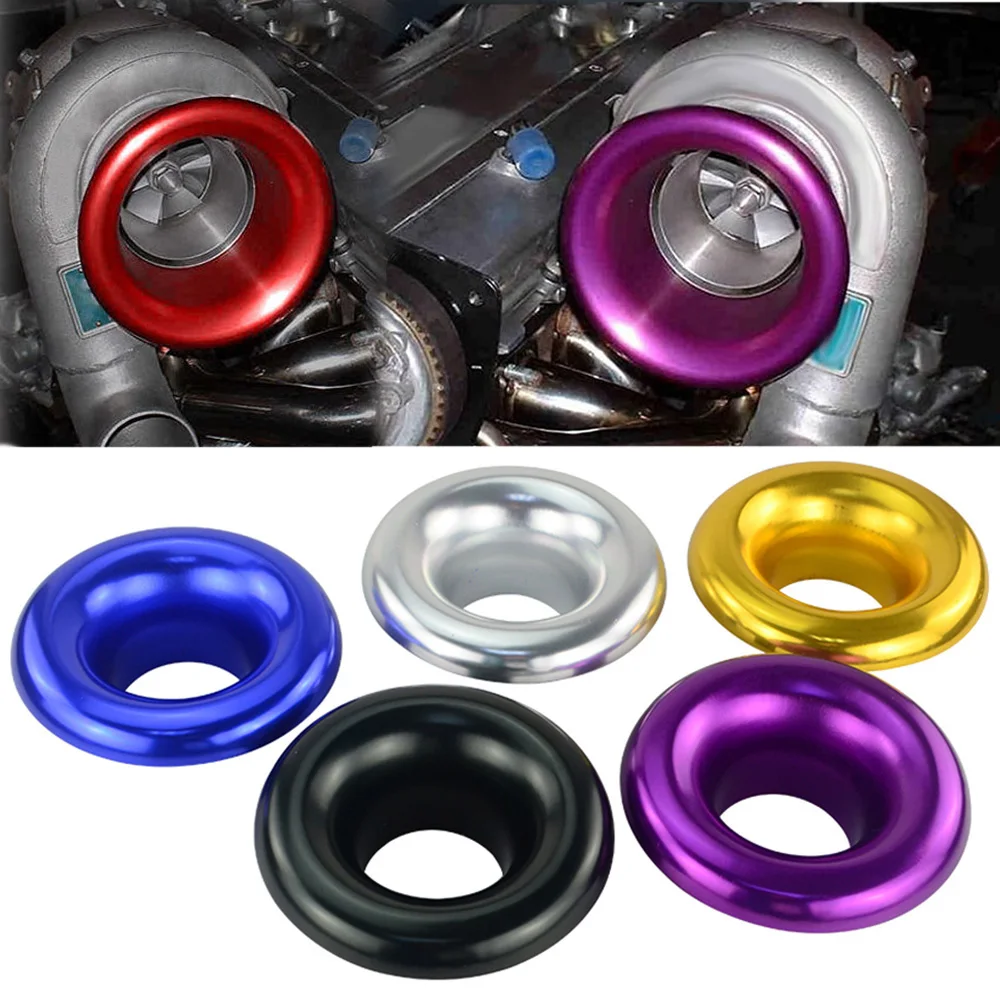 

4 inch Inlet Short Bellmouth Velocity Stack Adapter Air Intake Turbo Horn Cover Universal Fit Most Cars Trucks