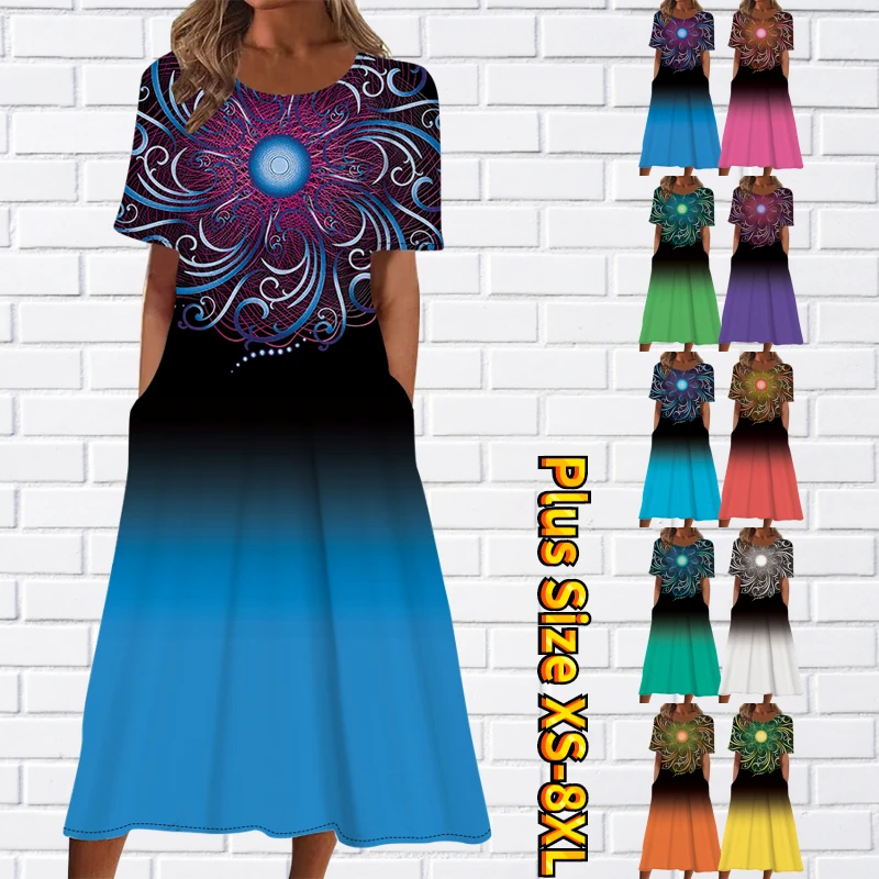 

Женское облегающее платье с коротким рукавом, Элегантное летнее платье с круглым вырезом и коротким рукавом, платье с карманами, 2023