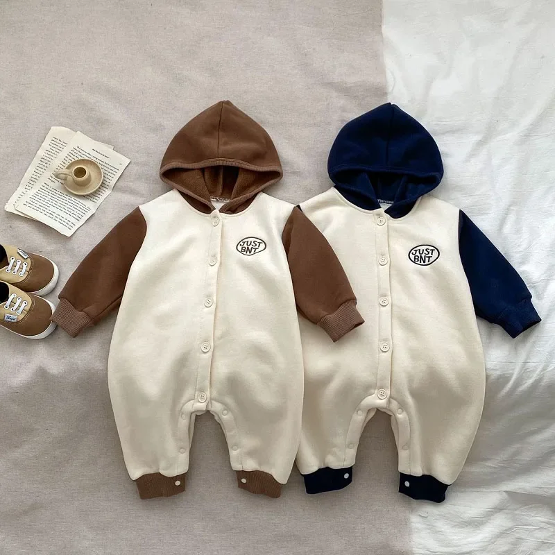 

Детский флисовый комбинезон с капюшоном, на возраст 0-2 года