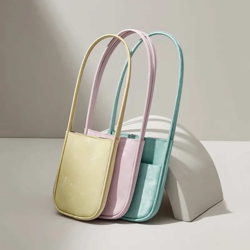 Новые китайские атласные мини-сумочки из воловьей кожи новинка 2024 винтажная