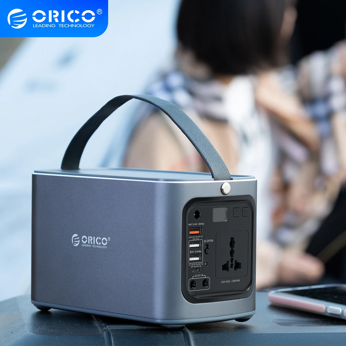 ORICO 156.6Wh 220 в 120 Вт портативная электростанция PD 60 зарядка внешняя энергия