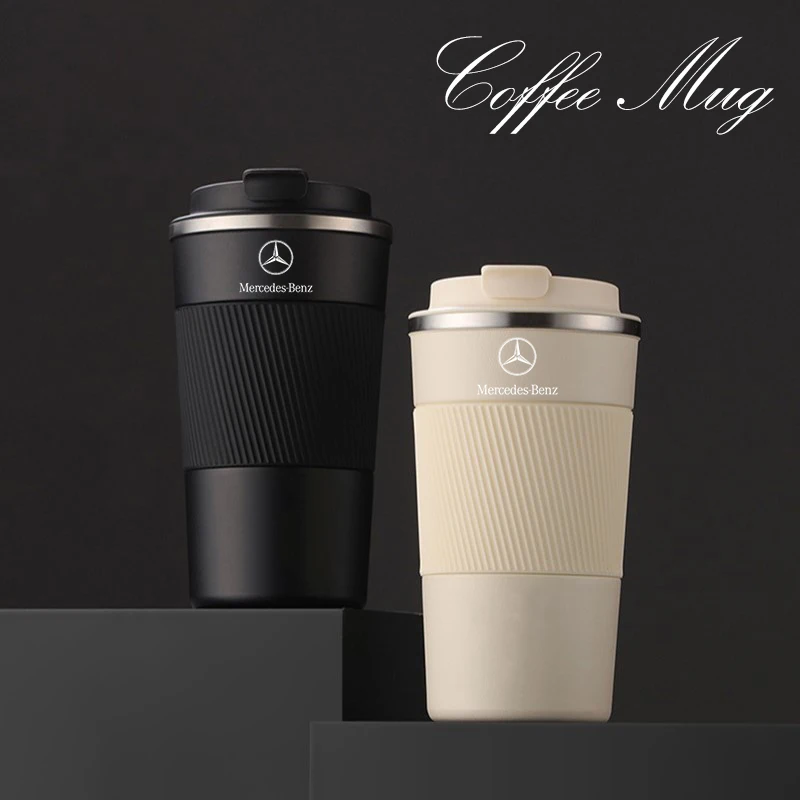 

510ml Car Coffee Mug For Mercedes Benz A B C E CLA GLA GLC Class W204 W205 W212 W213 Stainless Steel Hot And Cold Coffee Cup