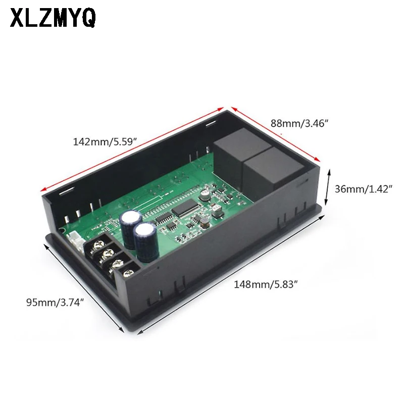 Регулируемый ШИМ-управляемый цифровой ЖК-дисплей постоянный ток 10-55 В 60 А