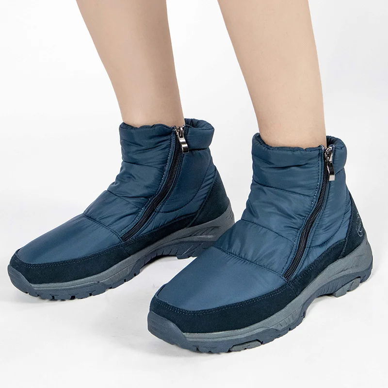 Xiaomi SALUDAS Winter Shoes for Men Fleece Warm Winter Snow Boots Outdoor Anti-slip Zips Waterproof Sneakers Male Men's Boots