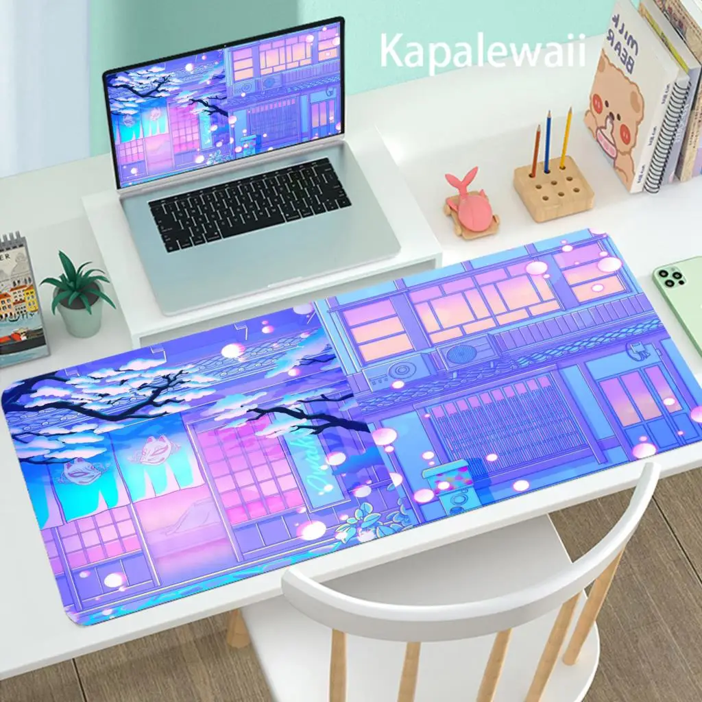 

Pink Sailor Moon landscape Silicone Pad to Mouse Gaming Mousepad XL Large Gamer Keyboard PC Desk Mat Computer Tablet Mouse Pads