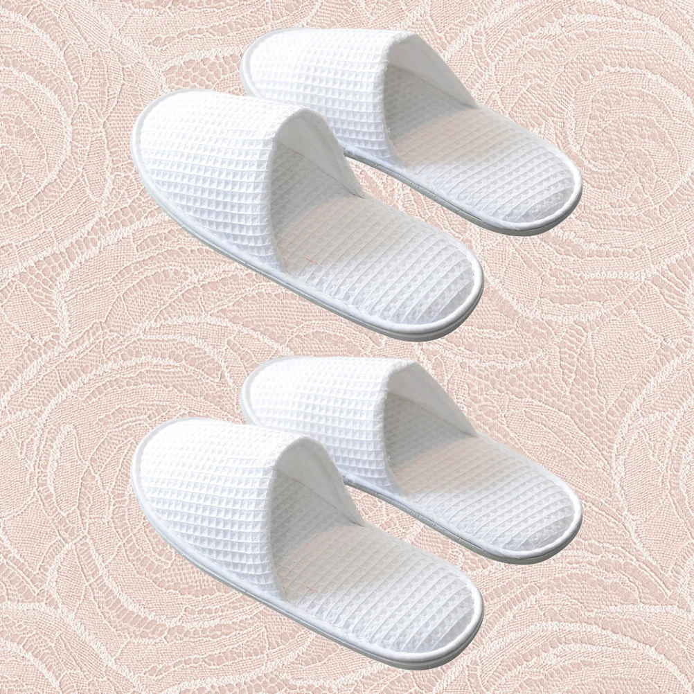 

Slippers Disposable Spa Toe One Guests Closed Travel White Hotel Off Close Amenities Cotton Salon Brushed Cloth Time Indoor Home