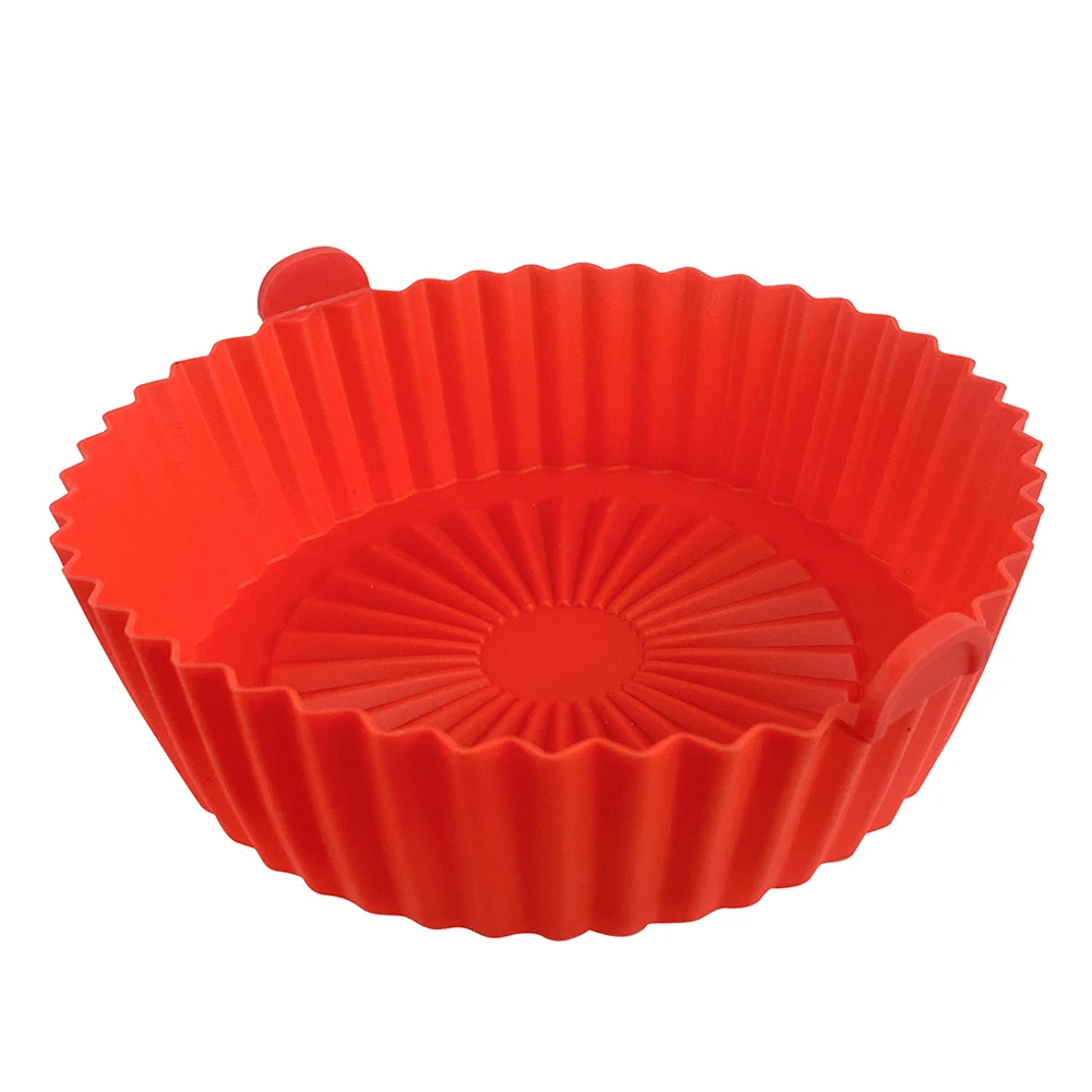 

Air Fryer Silicone Pot Round Air Fryers Oven Baking Tray Air Fryer Basket Liner Non-Stick Safe Oven Pizza Fried Chicken Bakeware