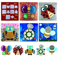 childrens jigsaw puzzle resin silicone mould diy owl ladybug bee butterfly childrens toy puzzle silicone mould