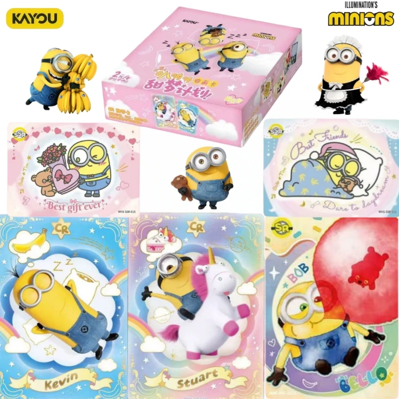 Фото Официальные оригинальные коллекционные карточки KAYOU Minions Sweet Dream Plan Series: аниме-атрибутика, игрушки-карточки, изысканные праздничные подарки №1