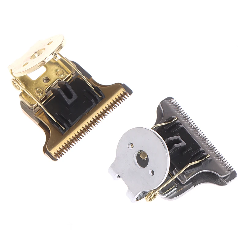 

Silver/Gold T-Shaped Hair Clipper Blade With Stand T9 Blade Trimmer Replacement Clipper Head