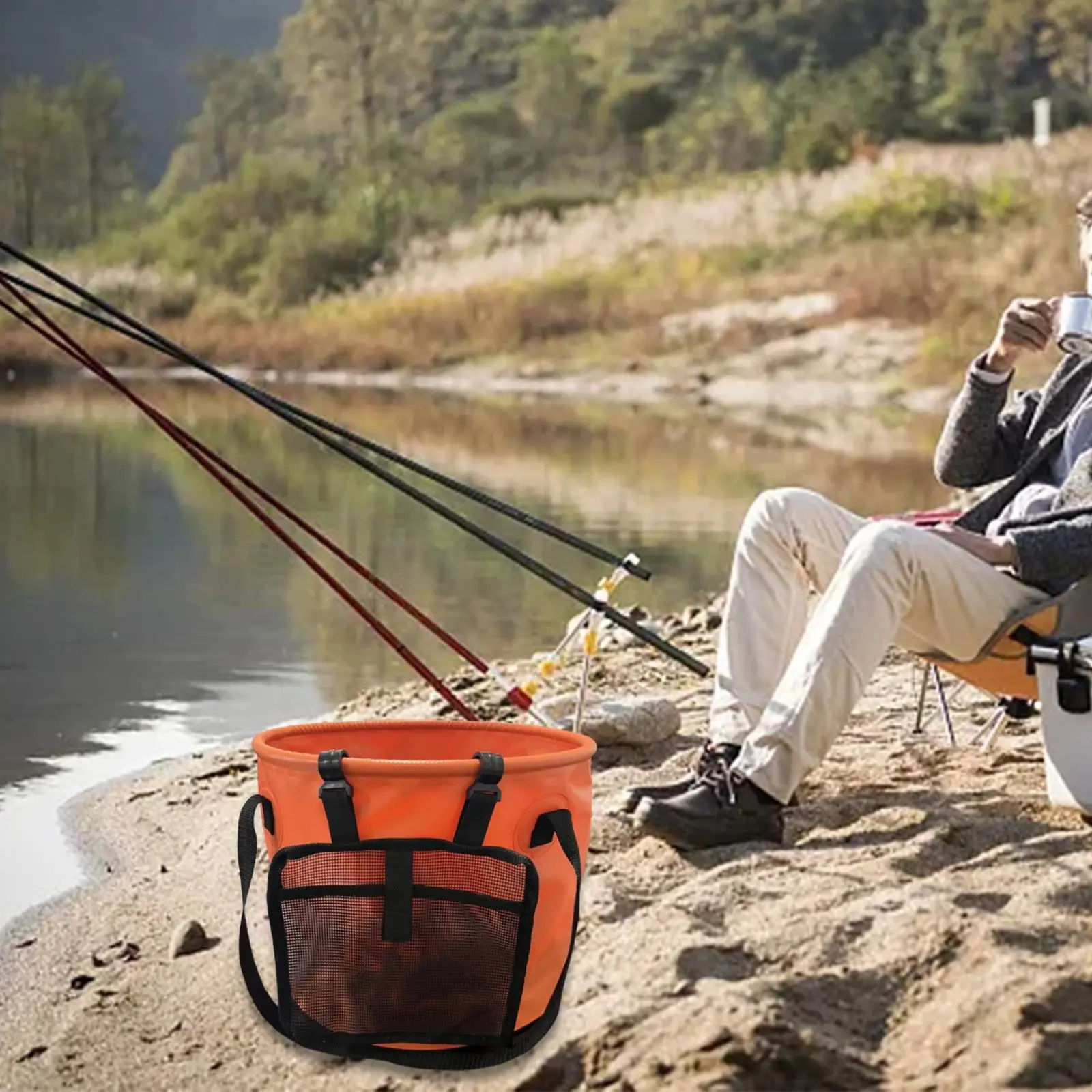 

Water Storage Container Folding Collapsible Bucket for Cleaning Camping Pool