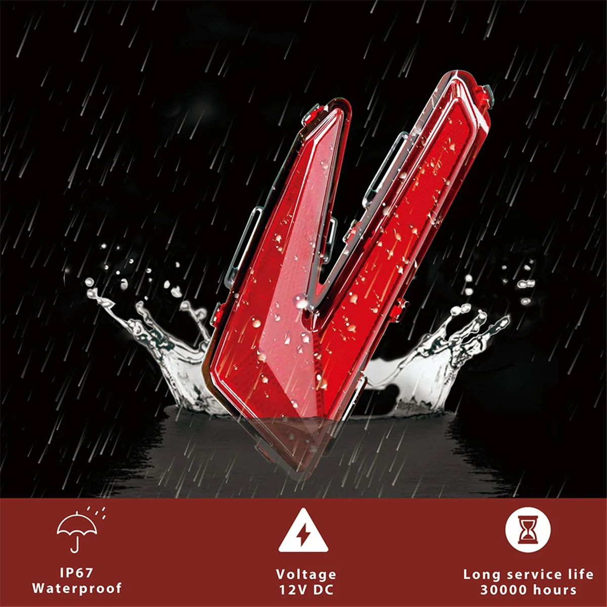 Светодиодные задние фонари для Can-Am Maverick X3 XDS XRS Max Turbo R 2017-2023 красные стоп-сигналы