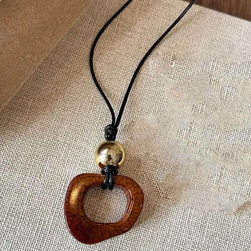 LXAE Многофункциональное ожерелье из смолы с подвеской-цепочкой отражающее